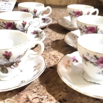 6 Regency China Teacup Lot