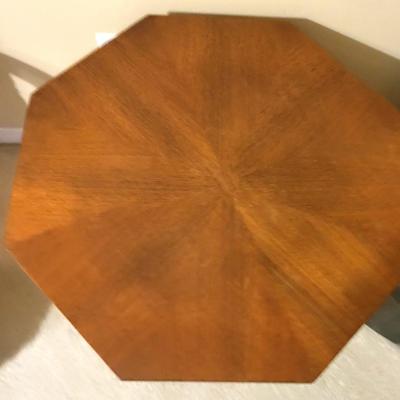 Mid Century Hexagonal Round Side Table