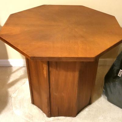 Mid Century Hexagonal Round Side Table