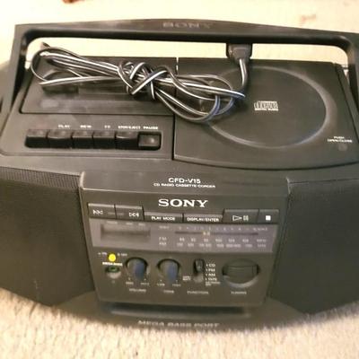 Magnavox TV/Sony Radio and TV Cabinet