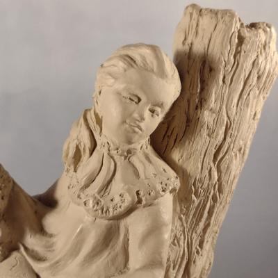 Vintage Austin Productions Decorative Statue- Girl in Tree Design
