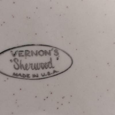 Vintage Vernon's Dinnerware- Sherwood Pattern- Approx 42 Pieces