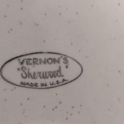 Vintage Vernon's Dinnerware- Sherwood Pattern- Approx 42 Pieces