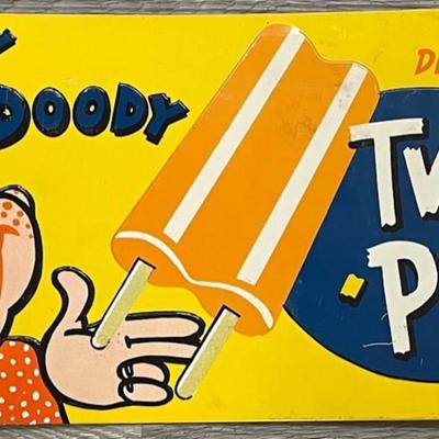 Howdy Doody Twin Pop Advertising Sign