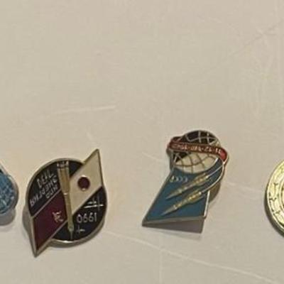 10 Soviet USSR Soviet Union space Astronautics pins