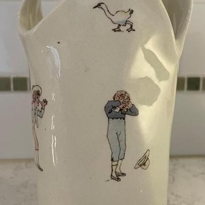 19th century French Sarreguemines Vase