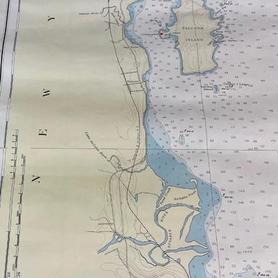 CHART: U.S LAKE SURVEYS/ LAKE CHAMPLAIN/ CUMBERLAND HEAD, NY and SAVAGE ISLAND, VT. TO FOUR BROTHERS