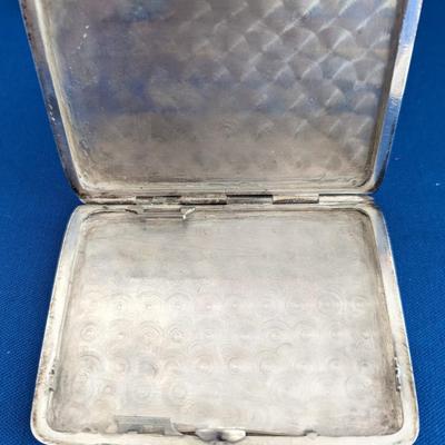 "Silver" Niello cigarette case from Siam (Thailand) Defence Forces of Siam 15 October 1935