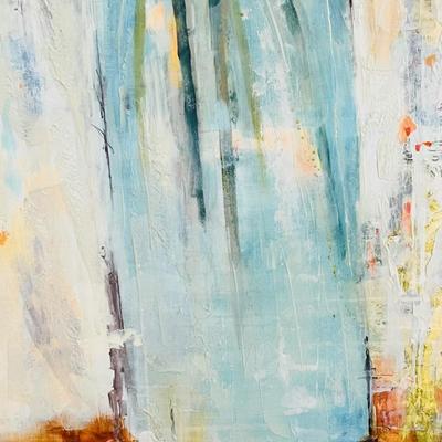 JILL MARTIN ~ Bright Blooms In Vase ~ Acrylic On Canvas