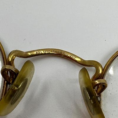 1273 Pair of Antique/Vintage 1/10 12Karat Gold Fill Glasses