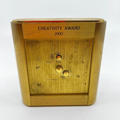 1274 Tiffany & Co. Brass Desk Clock
