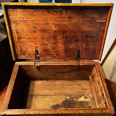 1277 Antique Tool Chest with Original Paint