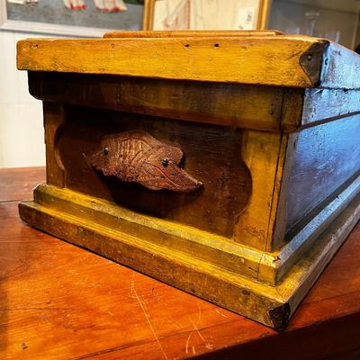 1277 Antique Tool Chest with Original Paint