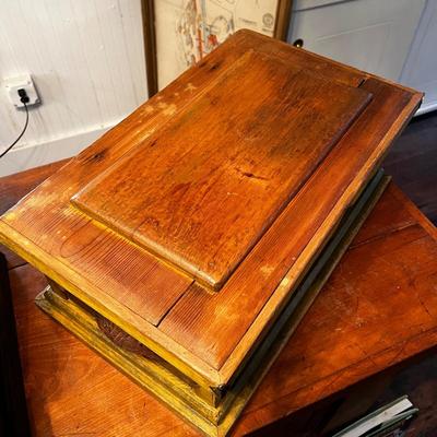 1277 Antique Tool Chest with Original Paint