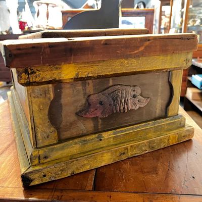 1277 Antique Tool Chest with Original Paint