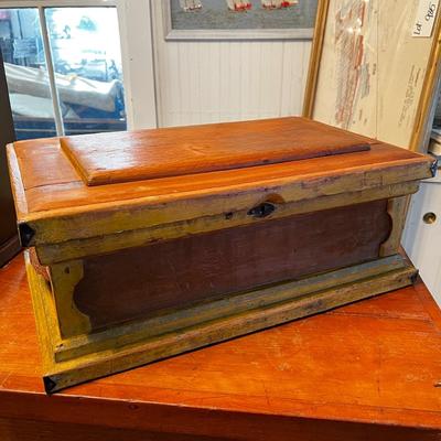 1277 Antique Tool Chest with Original Paint