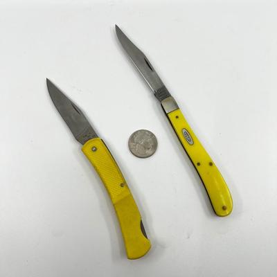 1282 Case XX Yellow Pocket Knives
