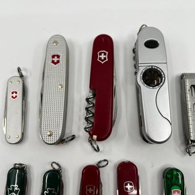 1285 Lot of Swiss Pocket Knives