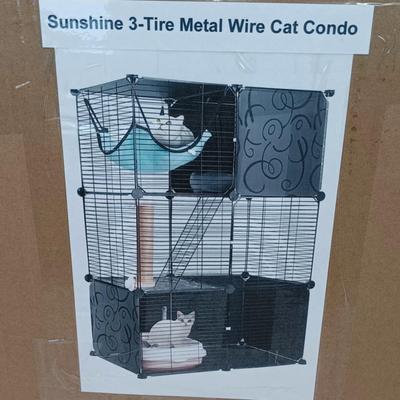 New 3-Tier Metal Cat Condo