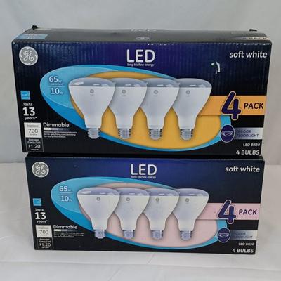 Lot of 2 LED Indoor Floodlight Bulbs