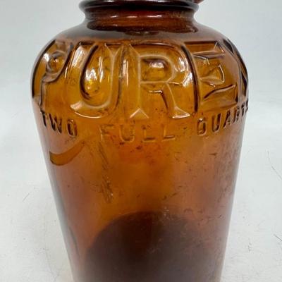 VIntage Purex Brown Glass Bottle