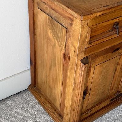 Solid Wood Rustic Cabinet