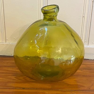 Pair (2) ~ 100% Recycled Handmade Blown Glass Vases