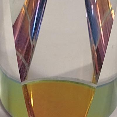 Vitrail Crystal Paper Weight