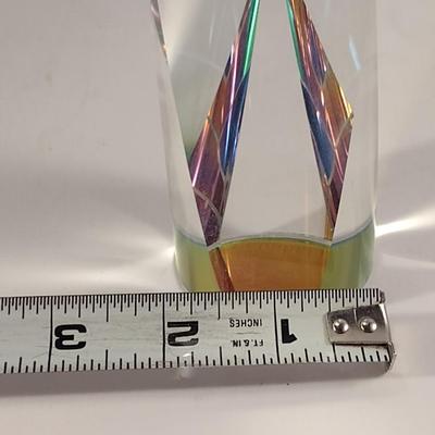 Vitrail Crystal Paper Weight