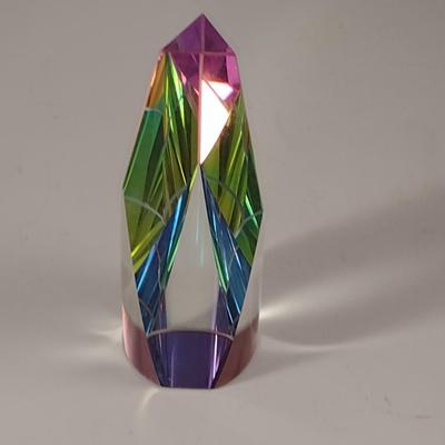 Vitrail Crystal Paper Weight