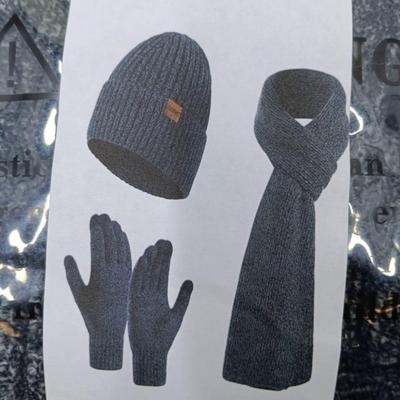 Brand New Ladies Winter Hat, Scarf & Gloves Set