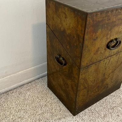 SARREID ~ Solid Wood / Brass Hinged Box