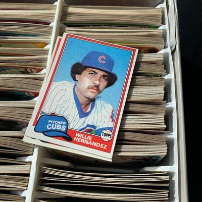 Baseball Card Collection w / Carrying Case - Mostly Early 80s