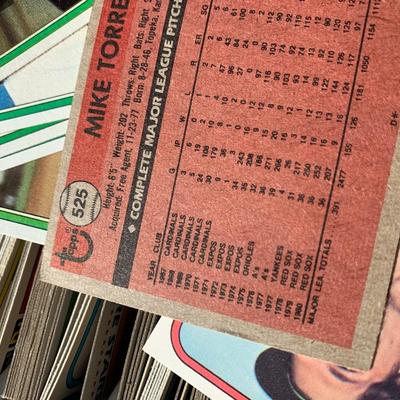 Baseball Card Collection w / Carrying Case - Mostly Early 80s