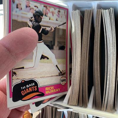 Baseball Card Collection w / Carrying Case - Mostly Early 80s