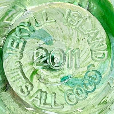 JEKYLL ISLAND ~ â€œ2011 Itâ€™s all Goodâ€ Blown Glass Ball Decor