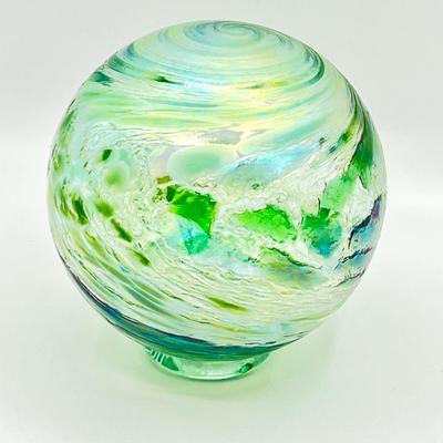 JEKYLL ISLAND ~ â€œ2011 Itâ€™s all Goodâ€ Blown Glass Ball Decor