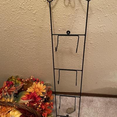Fall decor and metal holder