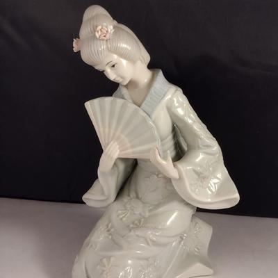 Porcelain Geisha Design Figurine- Stamped KPM
