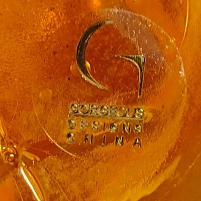 Crackle Finish Art Glass Vase