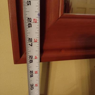 Wood Framed Wall Mirror