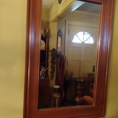 Wood Framed Wall Mirror