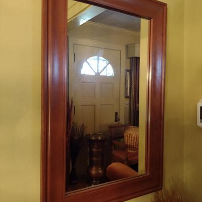 Wood Framed Wall Mirror