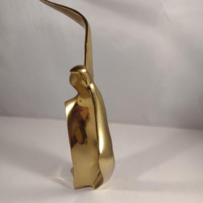 Vintage Brass MCM Seagull Statue