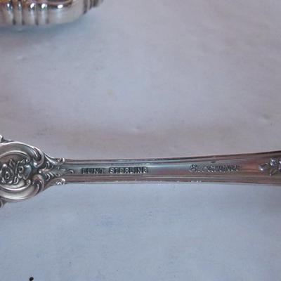 Vintage Lunt Sterling, Eloquence Pattern, Spoon and Fancy Butter Knife, Nice!