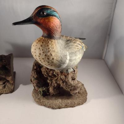 Pair of Duck Theme Resin Bookends