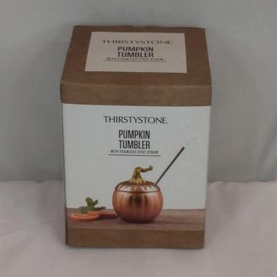 Brand New Thirstystone Copper Pumpkin Tumbler