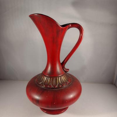 Vintage Royal Haeger Painted Ceramic Jug