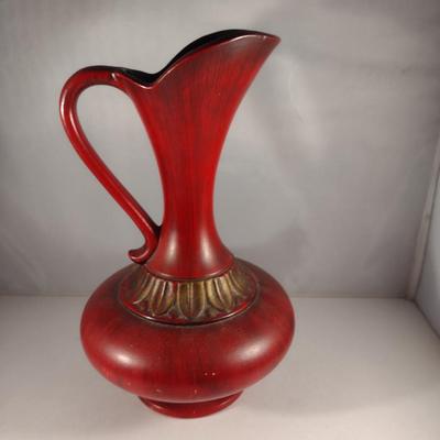 Vintage Royal Haeger Painted Ceramic Jug