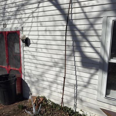 O 1124 Antique Lightening Rod With Mounting Bracket